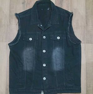 Black Denim Vest Outfit