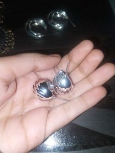 Earring Set - oxidized and silver