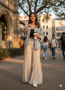 ✨ Boho-Luxe Lace Flares for the Soul🕊️🤎