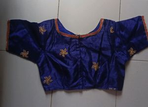 New Heavy Thread Work Saree With Stitched Blouse