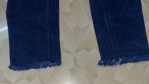 Dark Blue High-Waisted Jeans