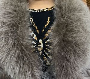 Fur Collar Grey Coat