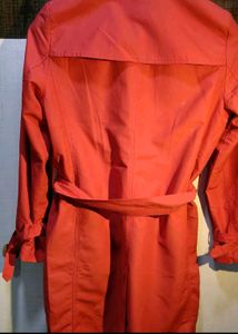 Stylish Coral Trench Coat