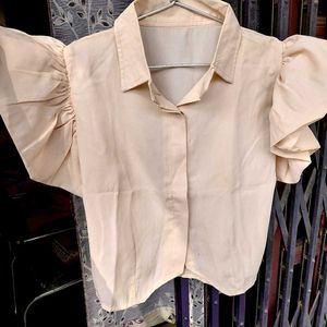 Elegant Ruffled Sleeve Top