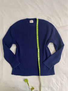 Blue Knit Sweater size M
