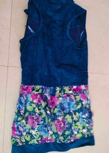Girls Sequence Work Dress