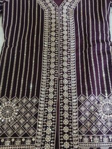 Embroidered sharara set