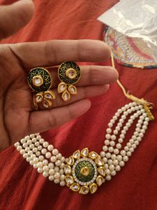 Pearl Wedding Wear Choker Necklace
