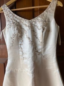 corture collection beige gown