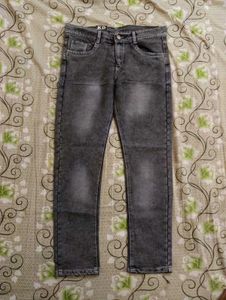 Stylish Gray Denim Jeans