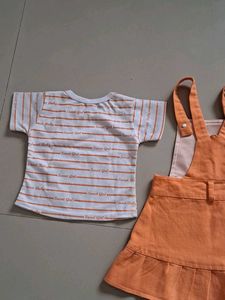 Dungaree Set For A Baby Girl