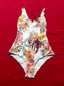 Women Floral One-Piece Swimsuit – Size M