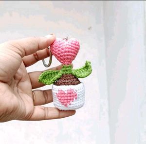 Potted ❤️ Flower Keychain/Charm
