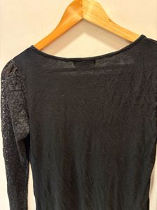 Beautiful Black Lace Sleeve Top -ONLY
