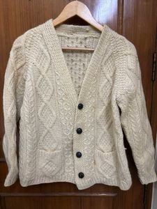 Aran Vintage Knit Cardigan