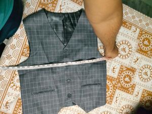 Gray Checkered Blazer