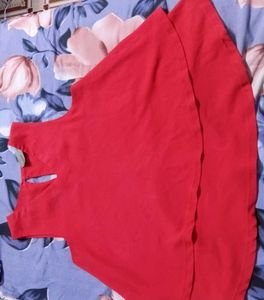 Red Sleeveless Top