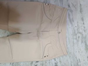 Beige Casual Pants