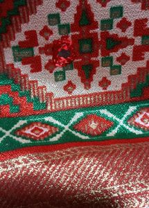 S5 Hathi Printed Saree With Ateched Blouse