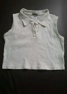 White Crop Top