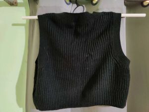 Rib knit Sweater Vest