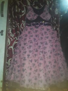 Pink Floral Girls Dress