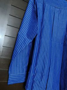 Colorplus Men Striped Blue Shirt