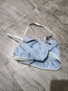 Light Blue Triangle Bra