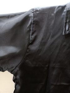 Satin Black Top/Blouse
