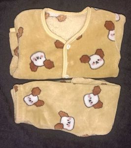 Cute Dog Print Pajama Set