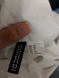 White Crop Top with Long Sleeves