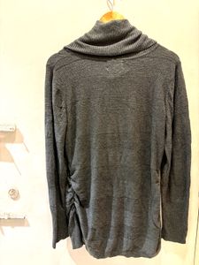 Grey Over Size Cowl Neck Pullover
