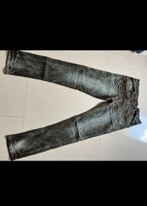 Men Denim Cargo Look Olive Colour