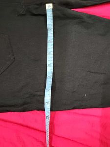 Low Waist 38&#34; Cotton Pants with Back Pockets