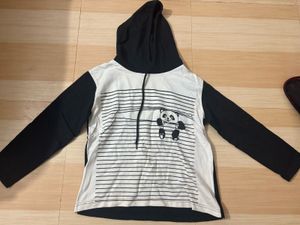 Panda Hoodie Crop Top