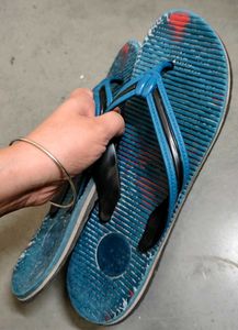 Blue Flip Flops