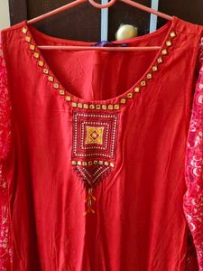 Elegant Red Ethnic Gown
