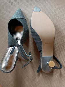 Silver Glittery Heels