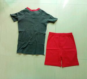 Cute Fire Truck Kids Outfit