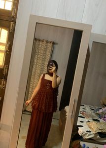 Partywear Kurti Sharara Set🎀🐬❤️