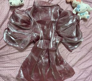 Purple Pearl Detail Top