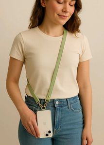 Leather Phone Strap with Clip