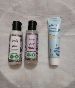Sunscreen, Shampoo And Conditioner