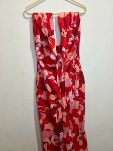 Floral Halter Midi Dress