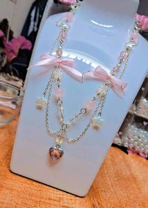Aesthetic Pinterest Inspired Pink🩷 Necklace🎀✨️🫶