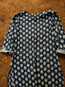 Blue Printed Kurta