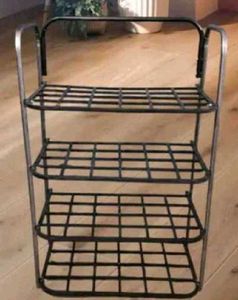 Industrial Style 4-Tier Metal Rack