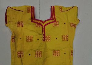 Yellow Embroidered Kurta