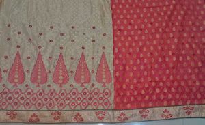 Elegant Pink &amp; Beige Saree