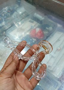 Transparent Bow-Shaped Hair Claw Clip
